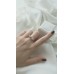 Λευκόχρυσο δαχτυλίδι "αντικρυστό" Κ14 με ζιργκόν